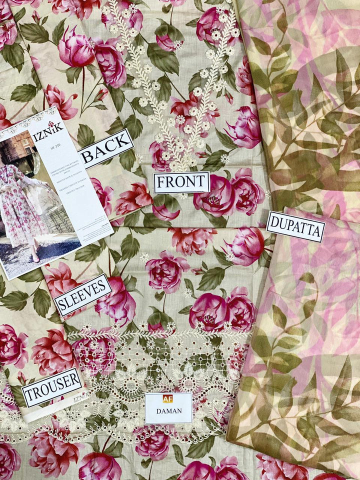 Iznik Lawn Suit-Aarasta