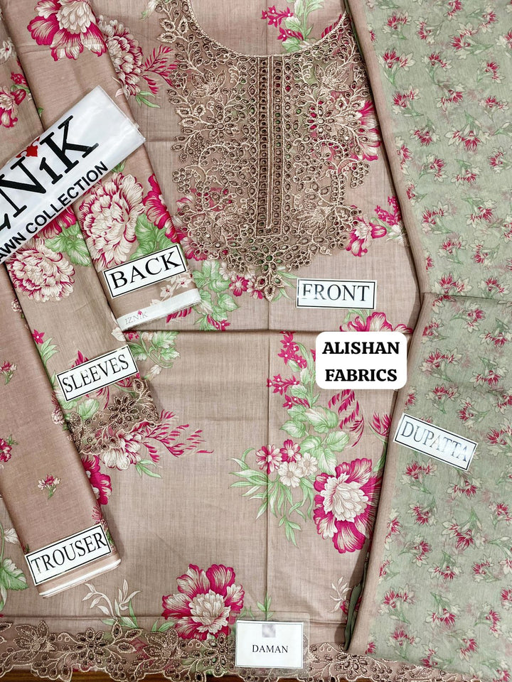 Iznik Lawn Suit-Aarasta