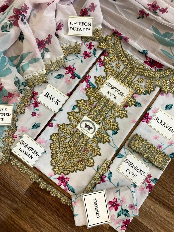 Iznik Lawn Suit-Aarasta