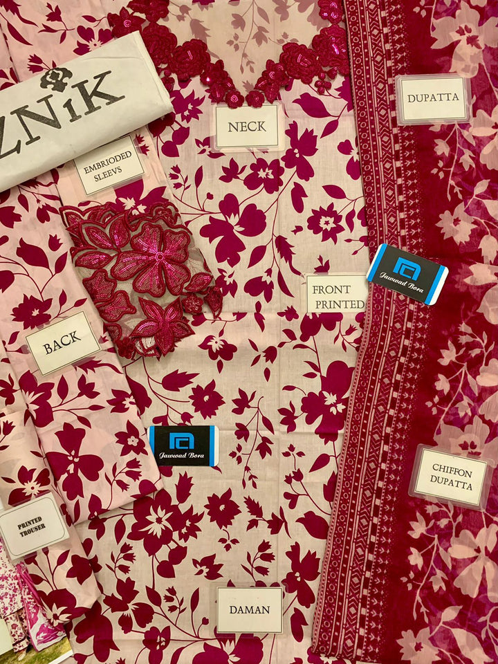 Iznik Lawn Suit-Aarasta