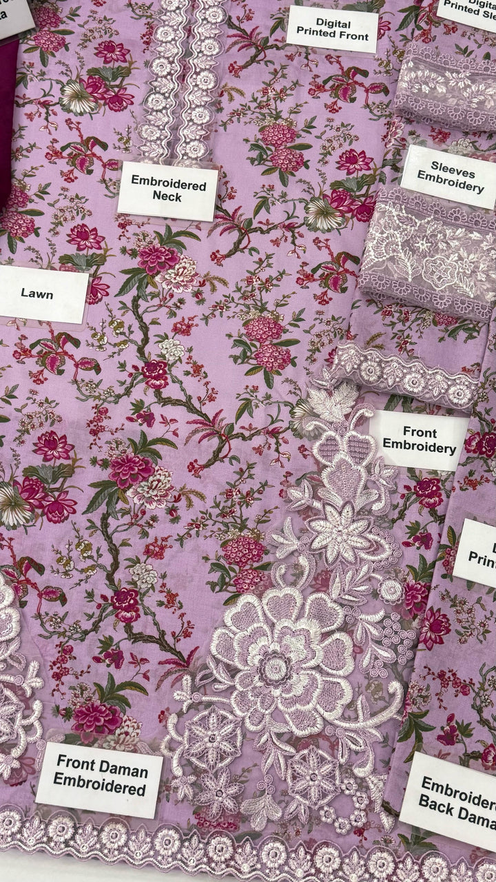 Iznik Lawn Suit-Aarasta