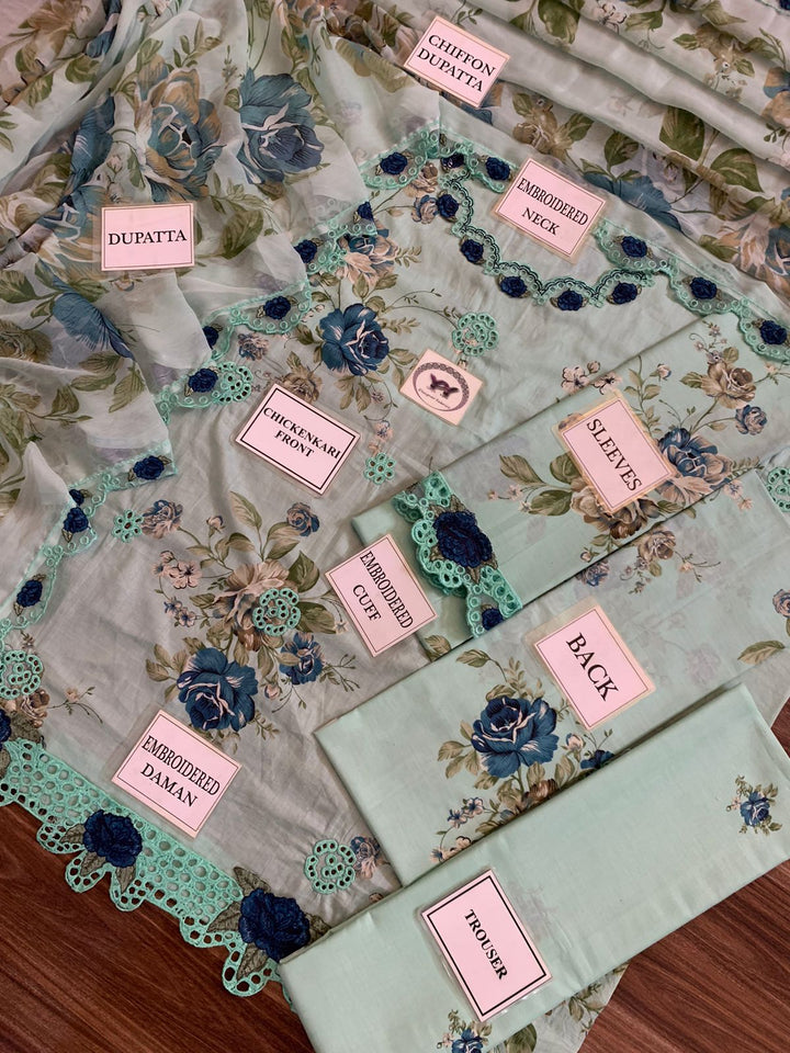 Iznik Lawn Suit-Aarasta