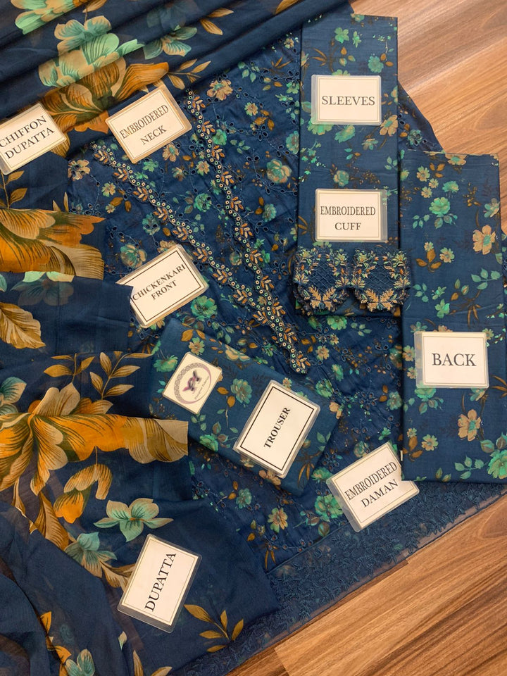 Iznik Lawn Suit-Aarasta