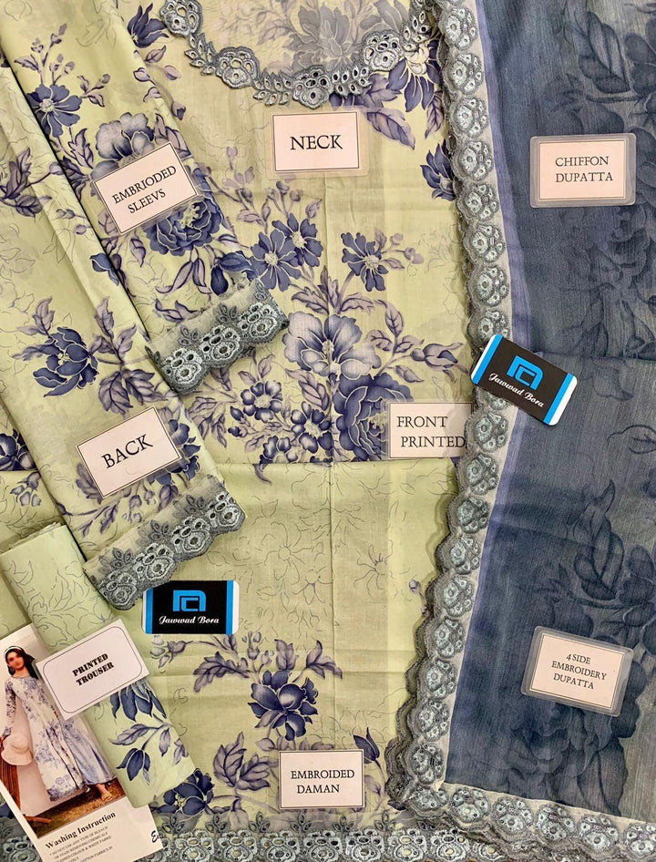 Iznik Lawn Suit-Aarasta