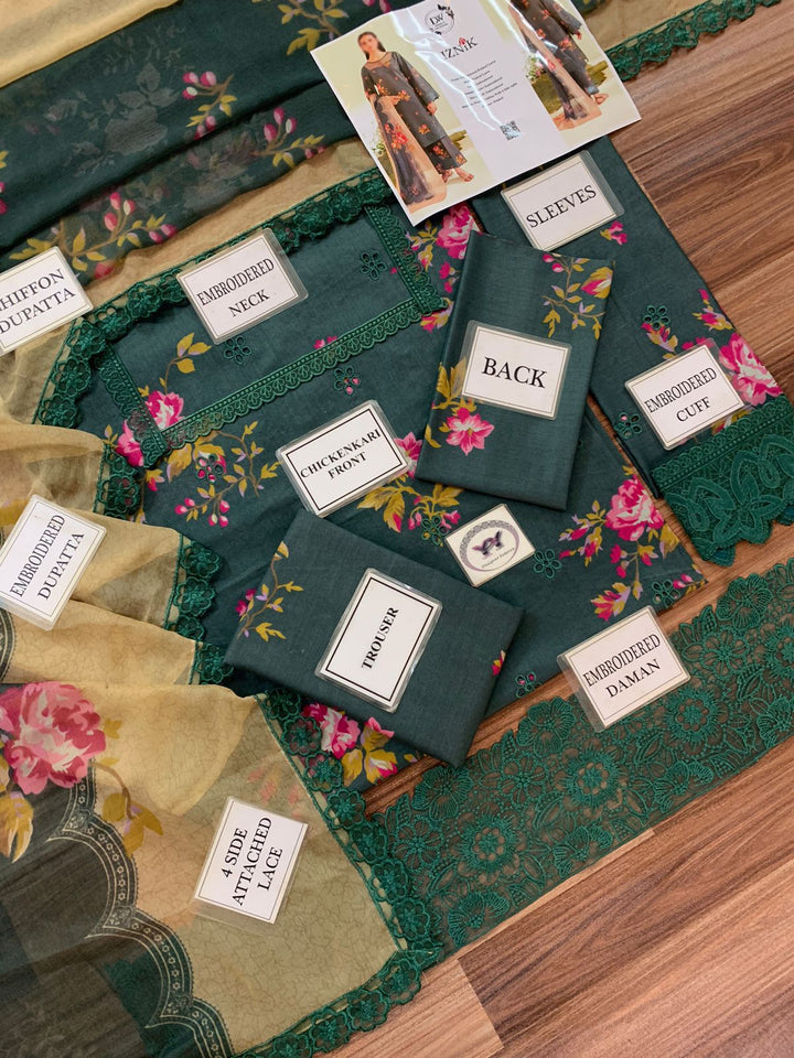 Iznik Lawn Suit-Aarasta