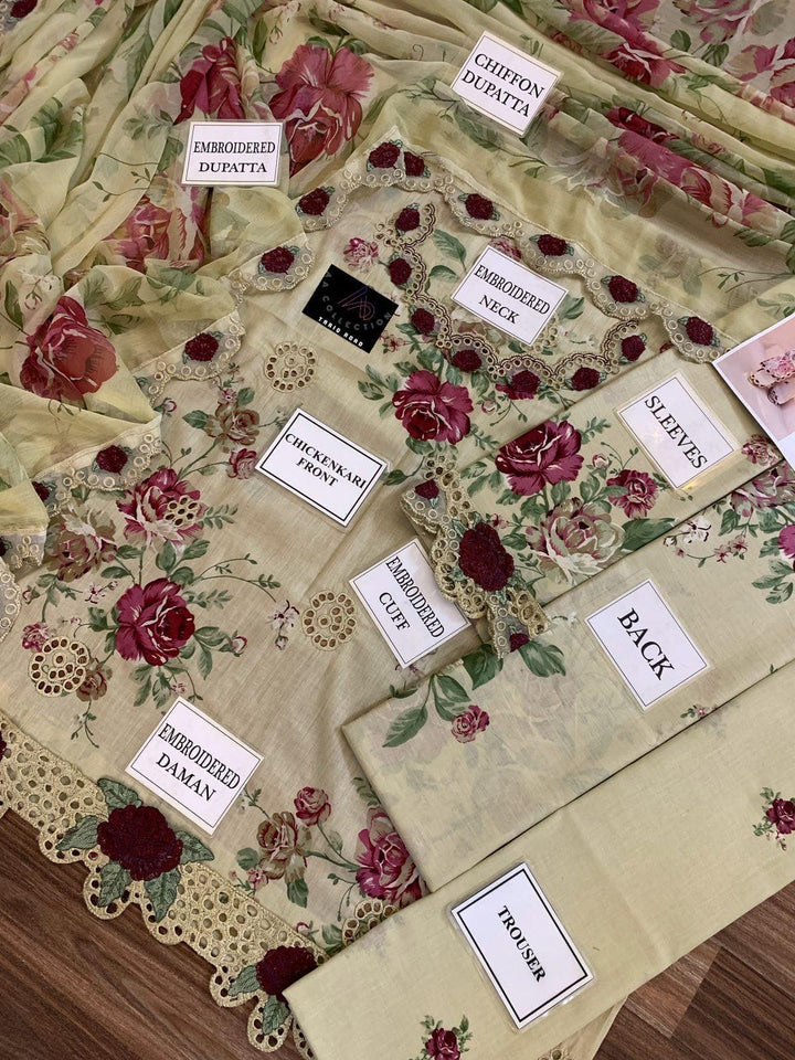 Iznik Lawn Suit-Aarasta