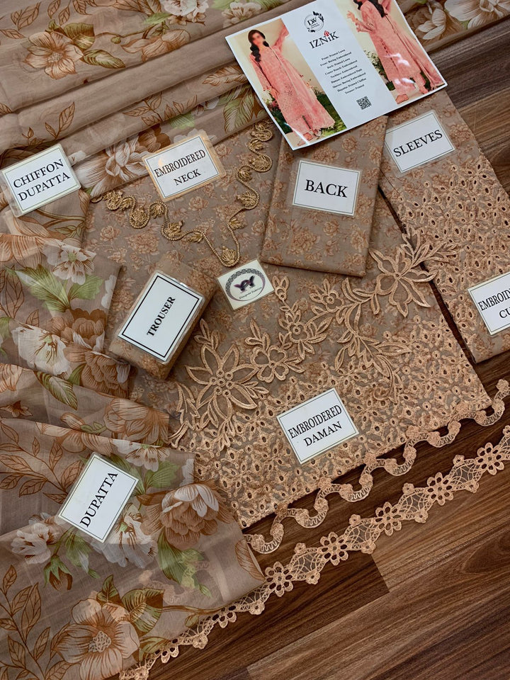 Iznik Lawn Suit-Aarasta