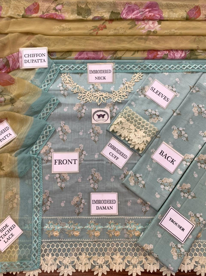 Iznik Lawn Suit-Aarasta