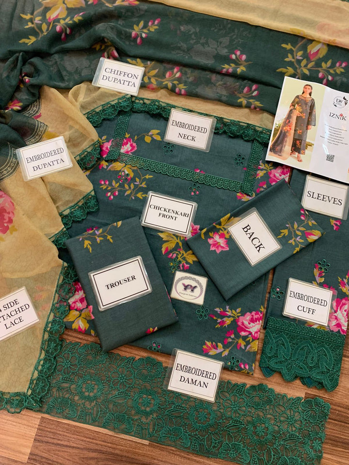 Iznik Lawn Suit-Aarasta
