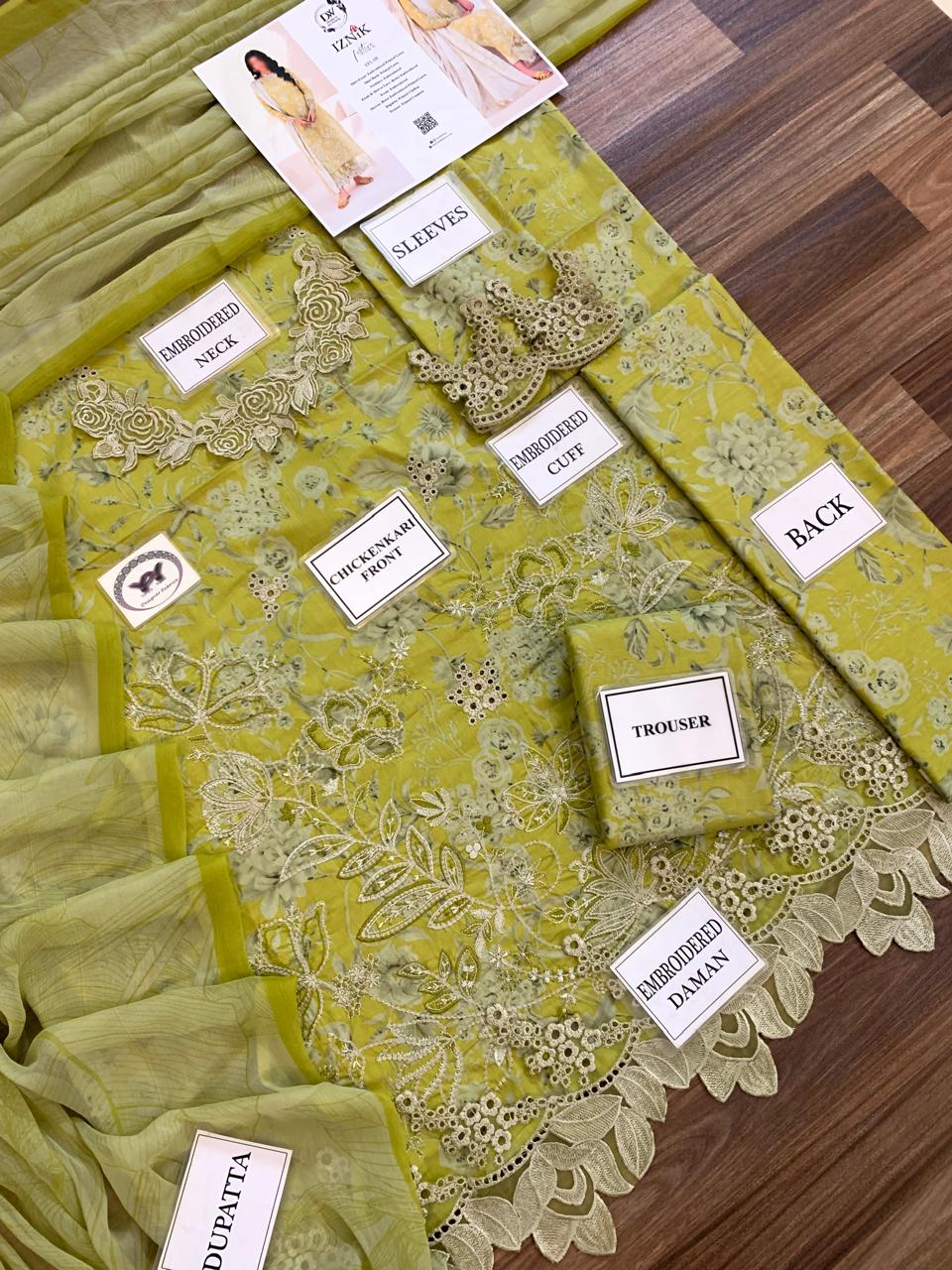Iznik Lawn Suit-Aarasta