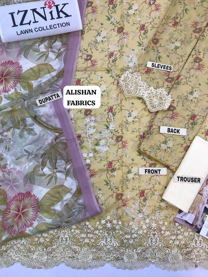 Iznik Lawn Suit-Aarasta