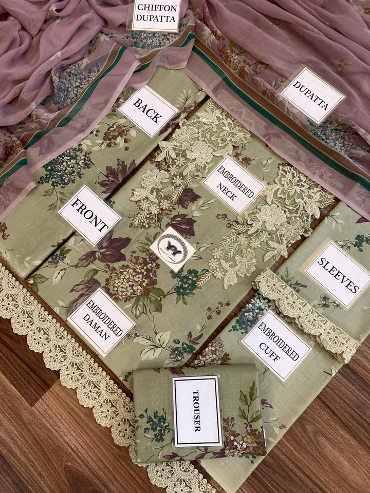 Iznik Lawn Suit-Aarasta