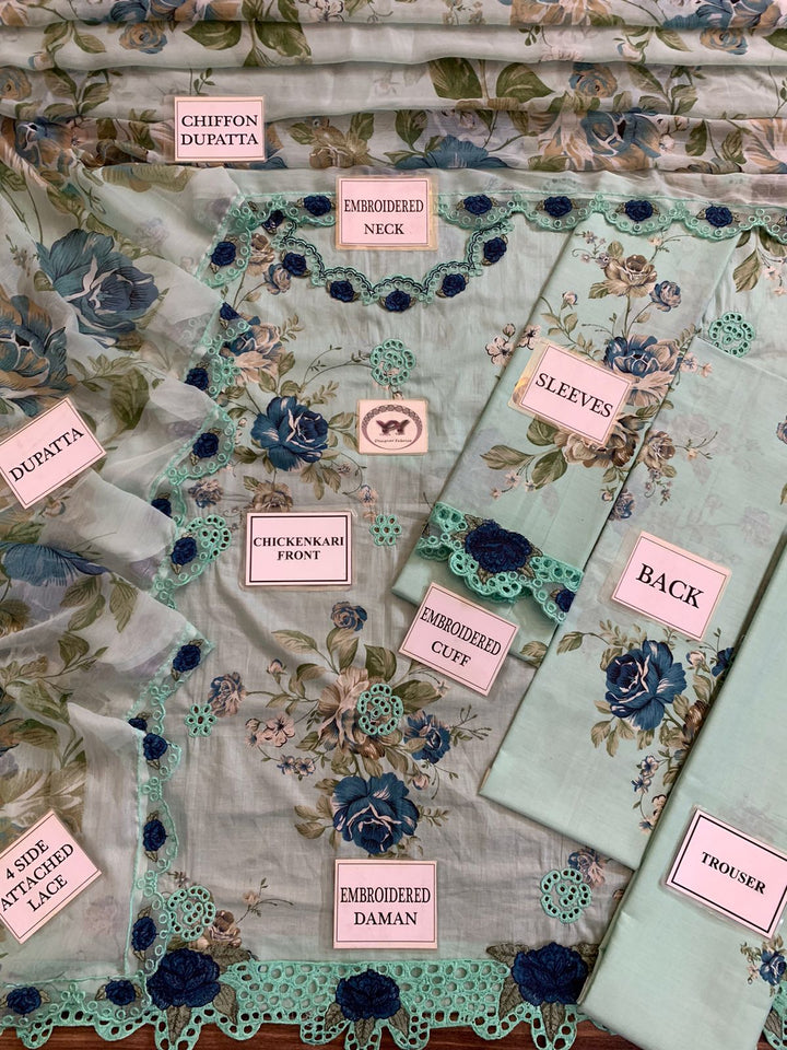 Iznik Lawn Suit-Aarasta