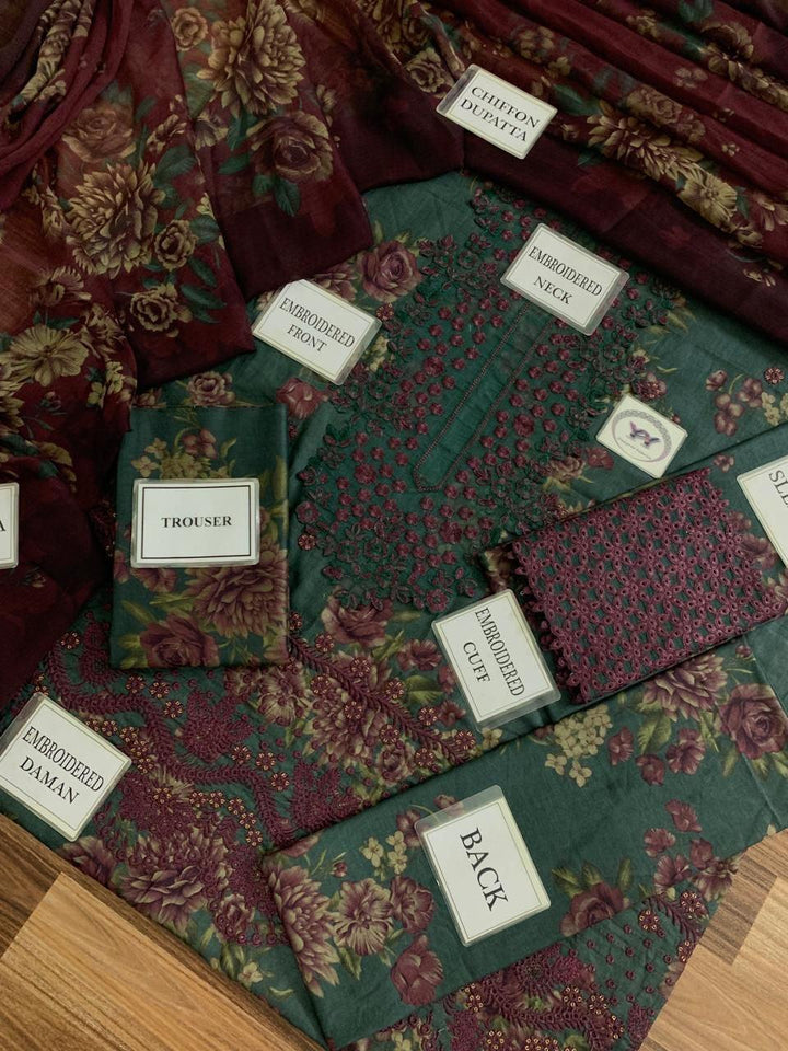 Iznik Lawn Suit-Aarasta