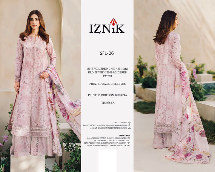 Iznik Lawn Suit-Aarasta