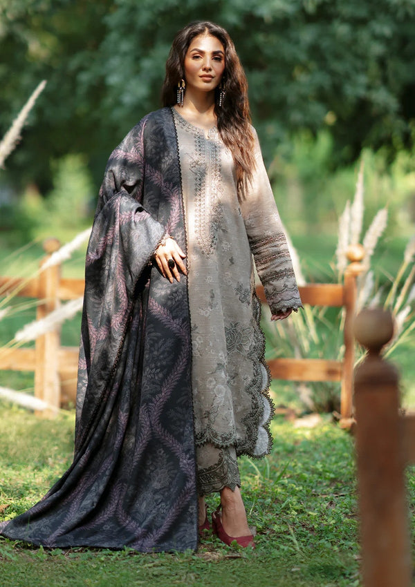 Iznik Lawn Suit-Beige-Lawn-Chiffon-Aarasta