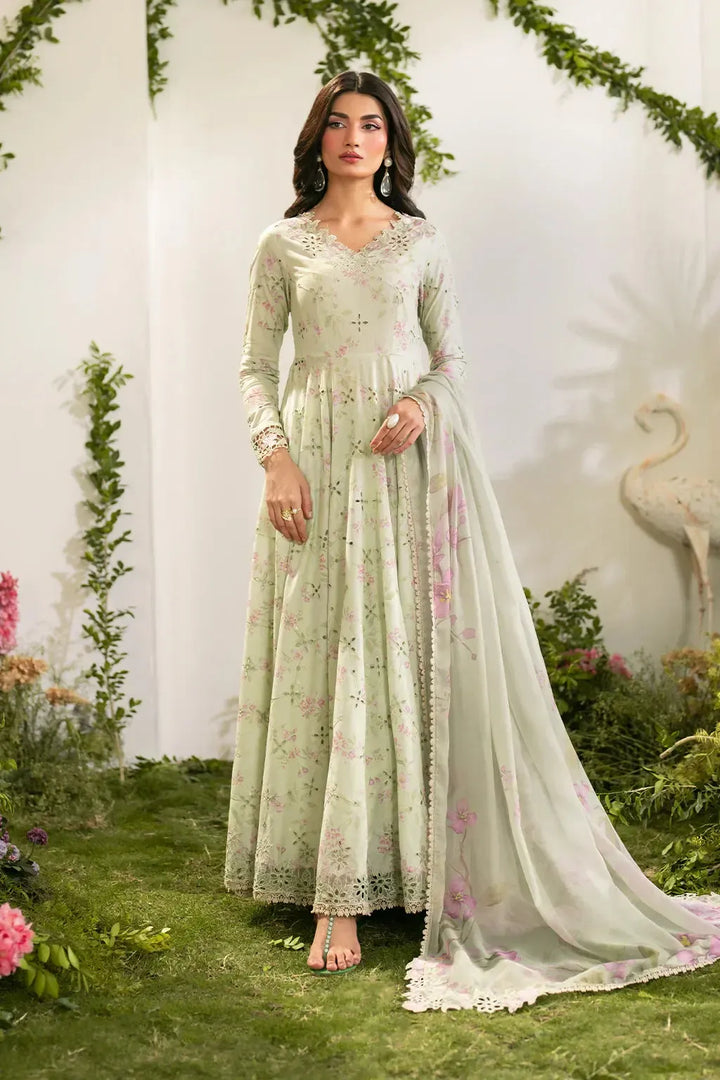 Iznik Lawn Suit-Lemon-Lawn-Chiffon-Aarasta