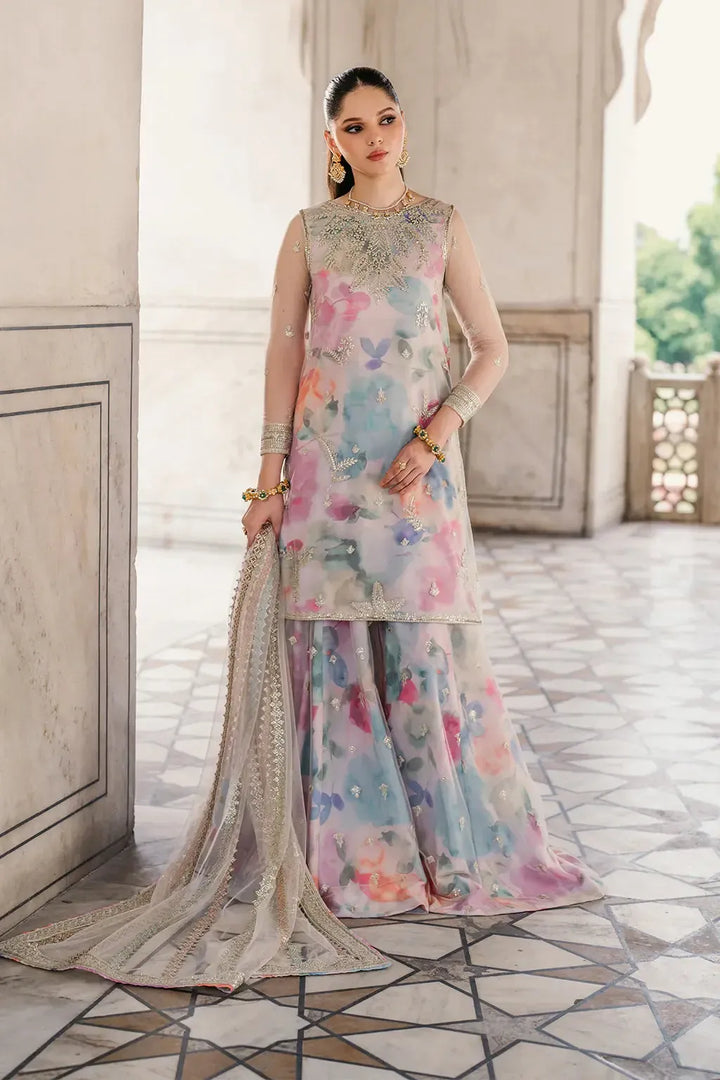 Iznik Lawn Suit-Multi-Lawn-Net-Aarasta