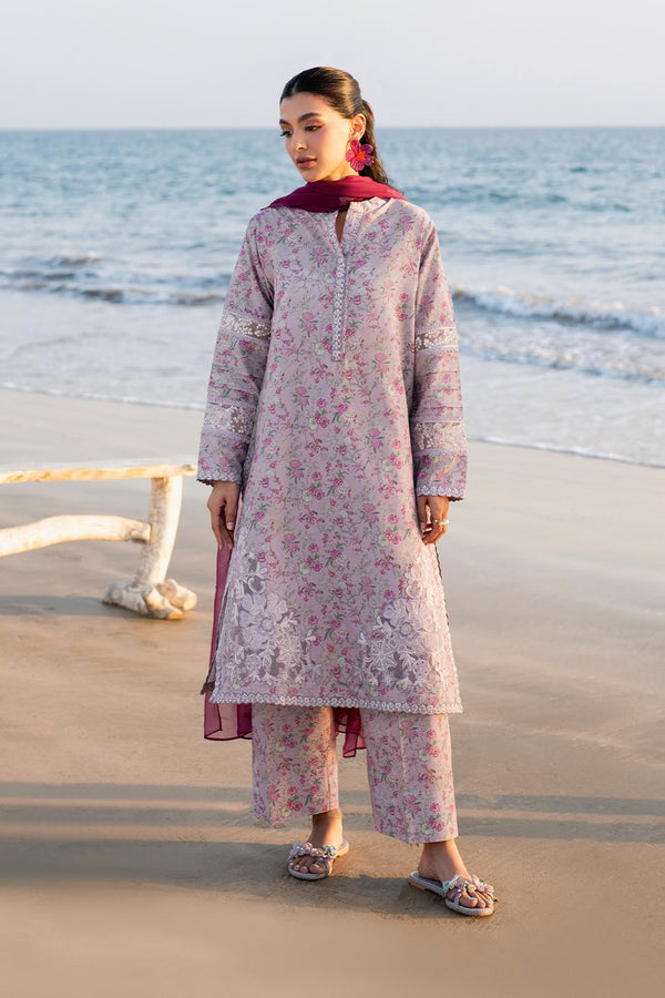 Iznik Lawn Suit-Purple-Lawn-Chiffon-Aarasta