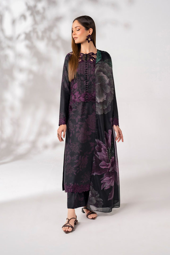 Iznik Lawn Suit-Purple-Lawn-Silk-Aarasta