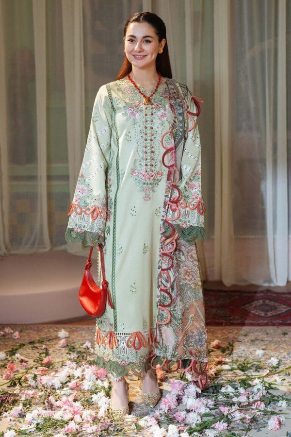 Jade Lawn Suit-Green-Lawn-Silk-Aarasta