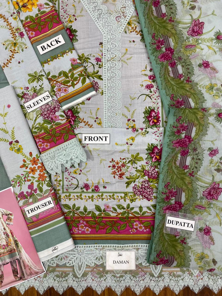 Maria B Lawn Suit-Aarasta