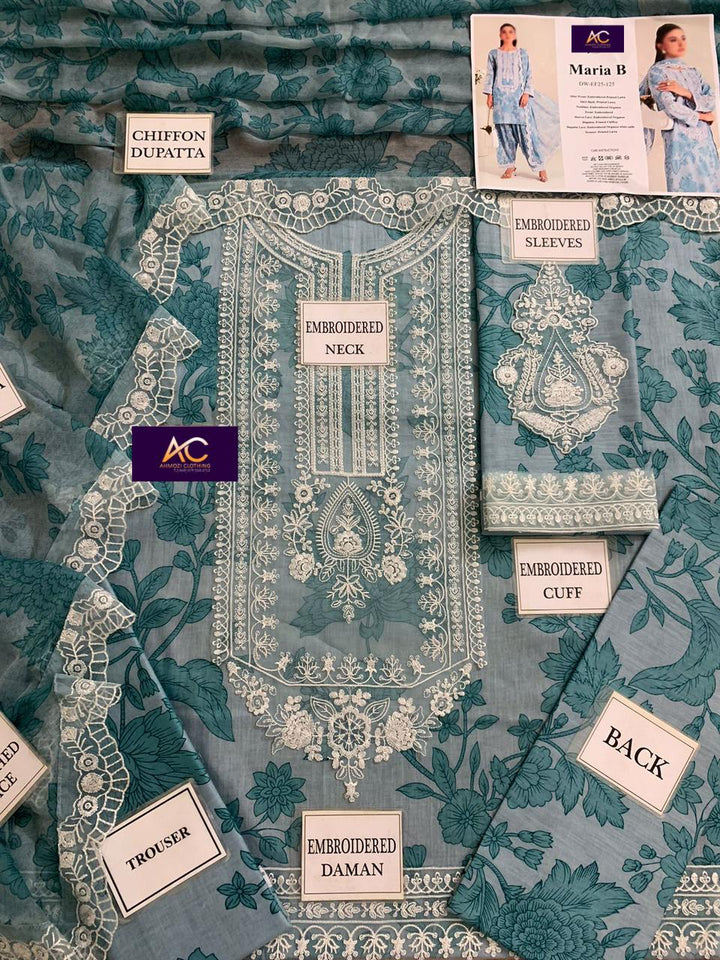 Maria B Lawn Suit-Aarasta