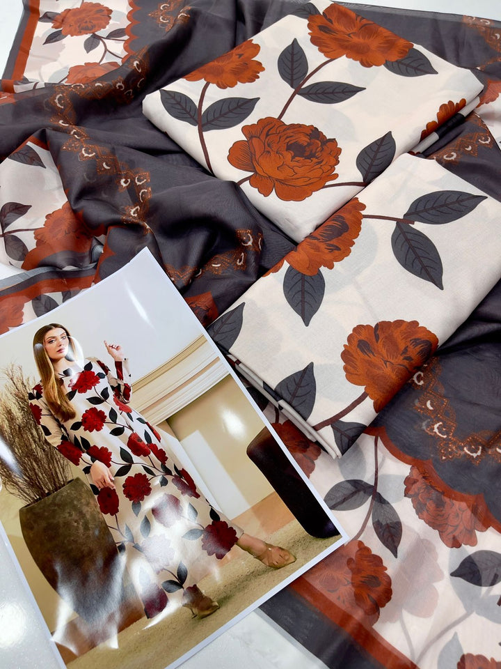 Maria B Lawn Suit-Aarasta