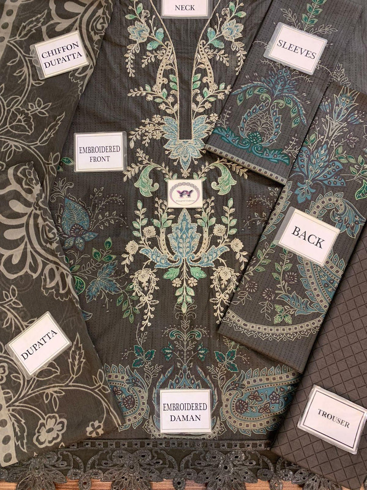 Maria B Lawn Suit-Aarasta