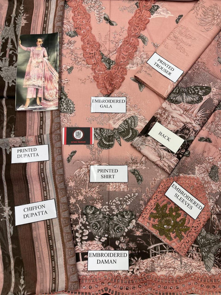 Maria B Lawn Suit-Aarasta