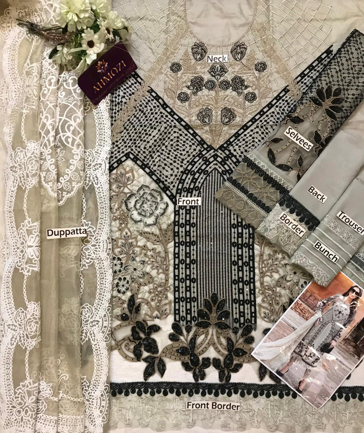 Maria B Lawn Suit-Aarasta