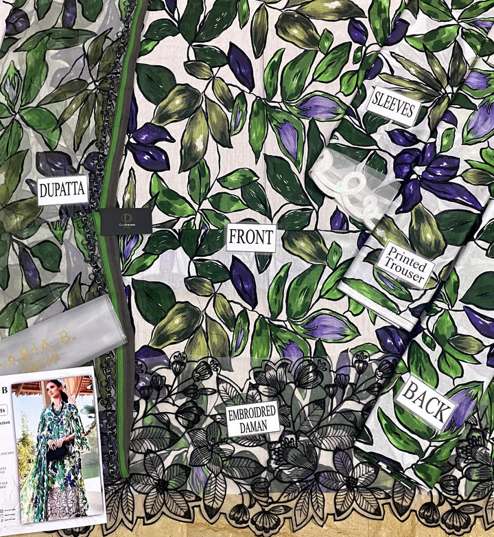 Maria B Lawn Suit-Aarasta