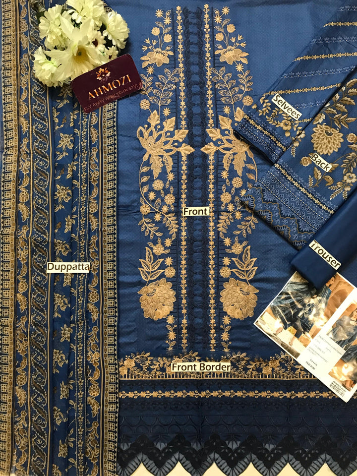 Maria B Lawn Suit-Aarasta