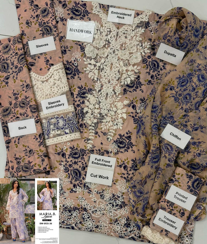 Maria B Lawn Suit-Aarasta