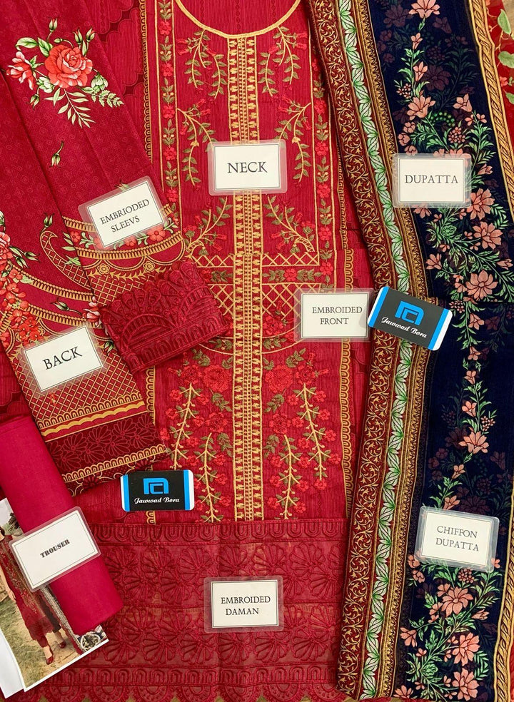 Maria B Lawn Suit-Aarasta