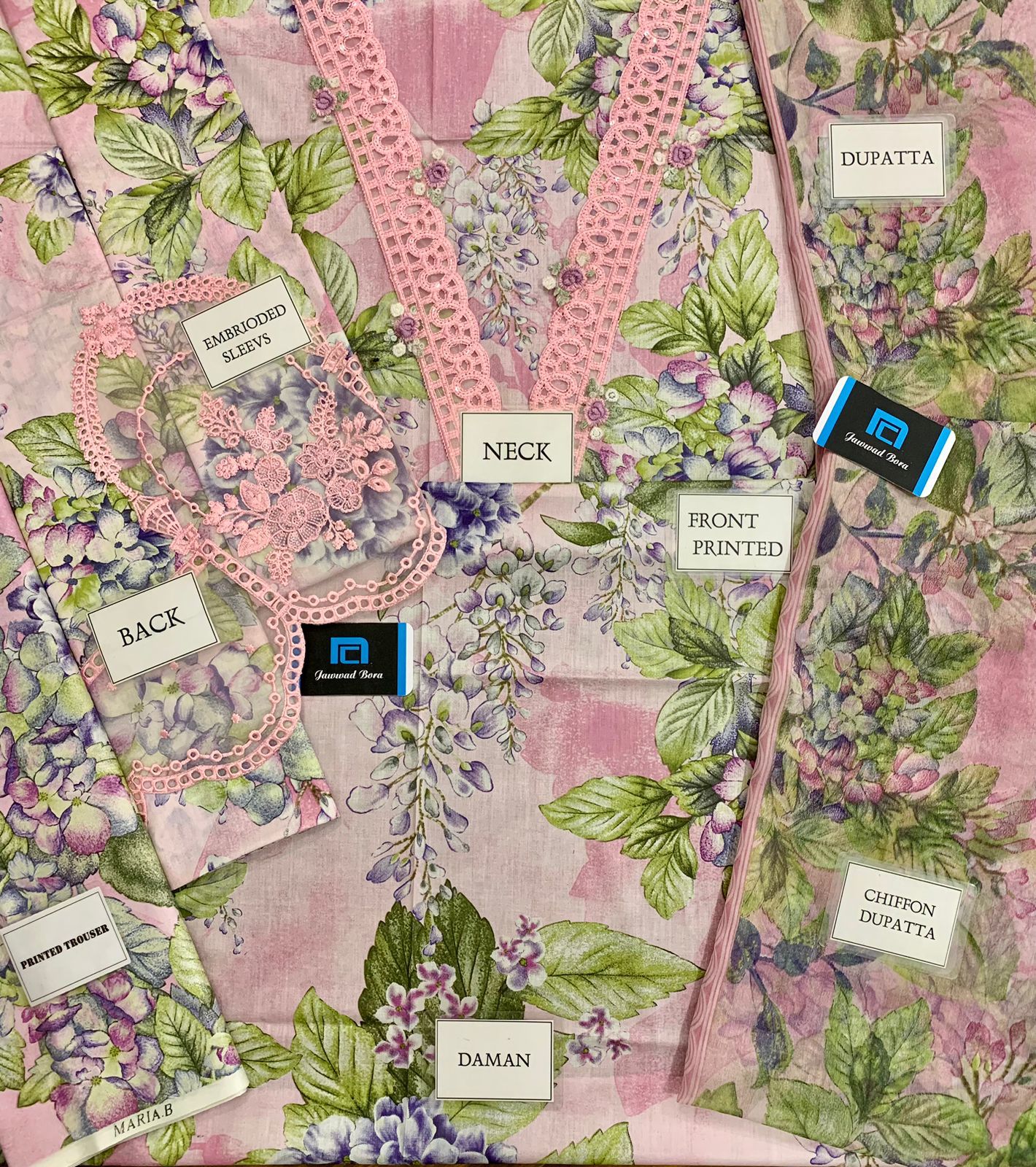 M Print Lawn Suit-Aarasta