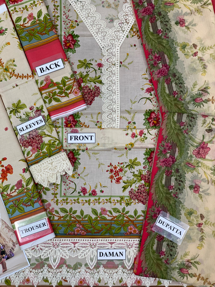 Maria B Lawn Suit-Aarasta