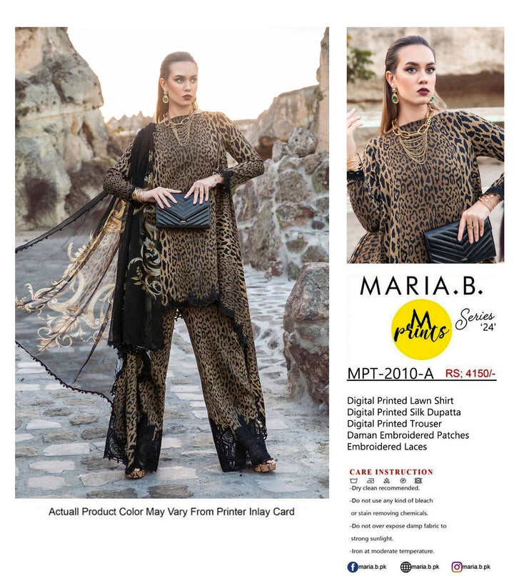 Maria B Lawn Suit-Aarasta