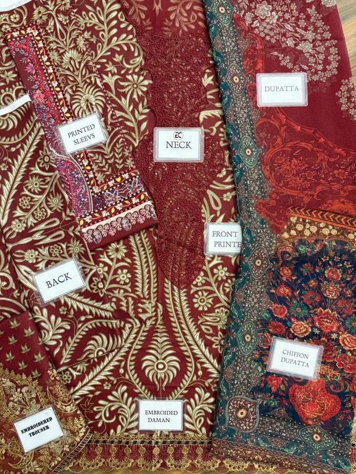 Maria B Lawn Suit-Aarasta