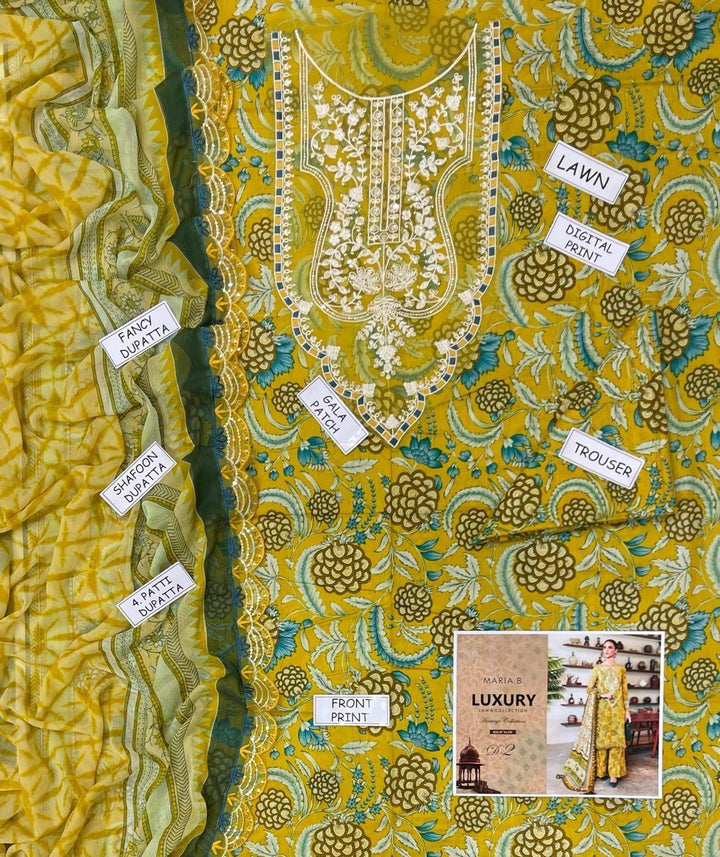 Maria B Lawn Suit-Aarasta