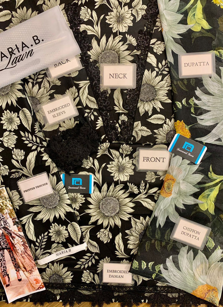 M Print Lawn Suit-Aarasta