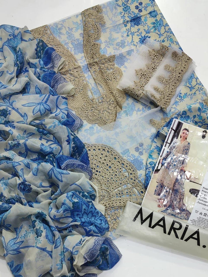 Maria B Lawn Suit-Aarasta