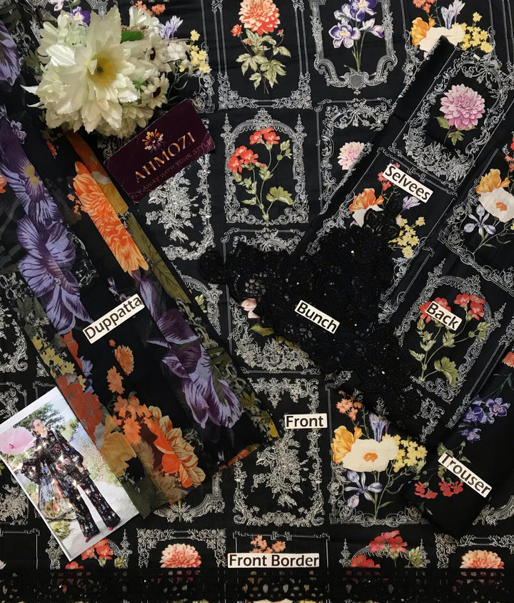 Maria B Lawn Suit-Aarasta