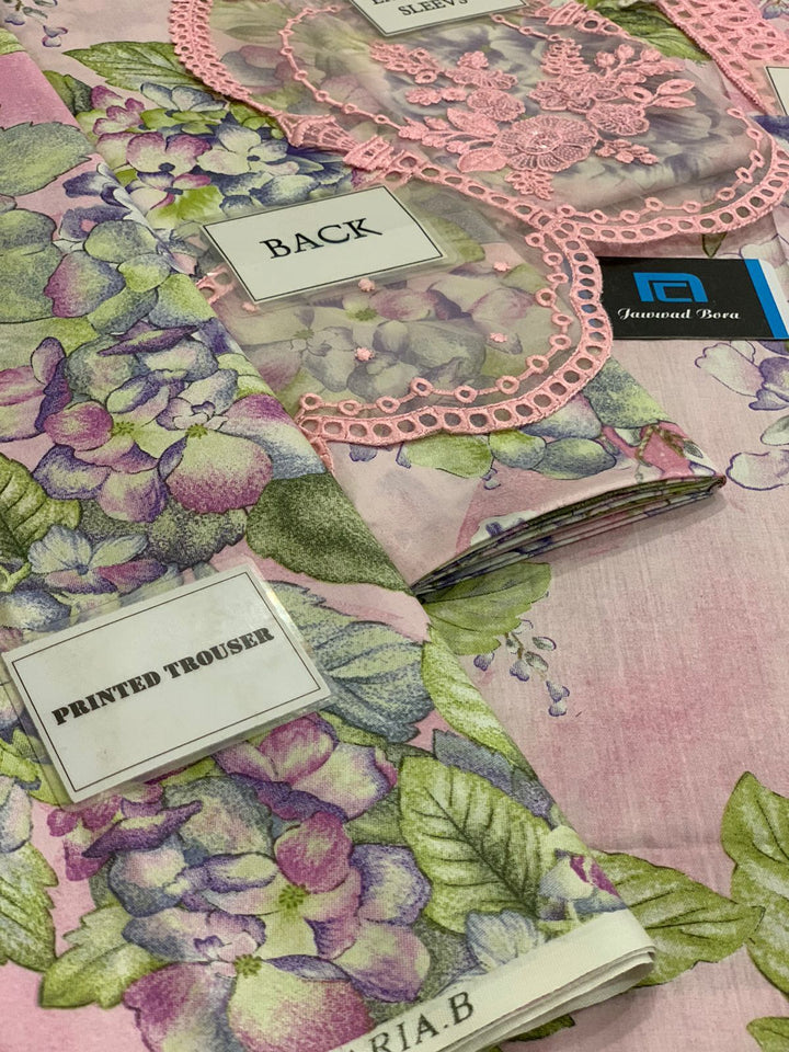 M Print Lawn Suit-Aarasta