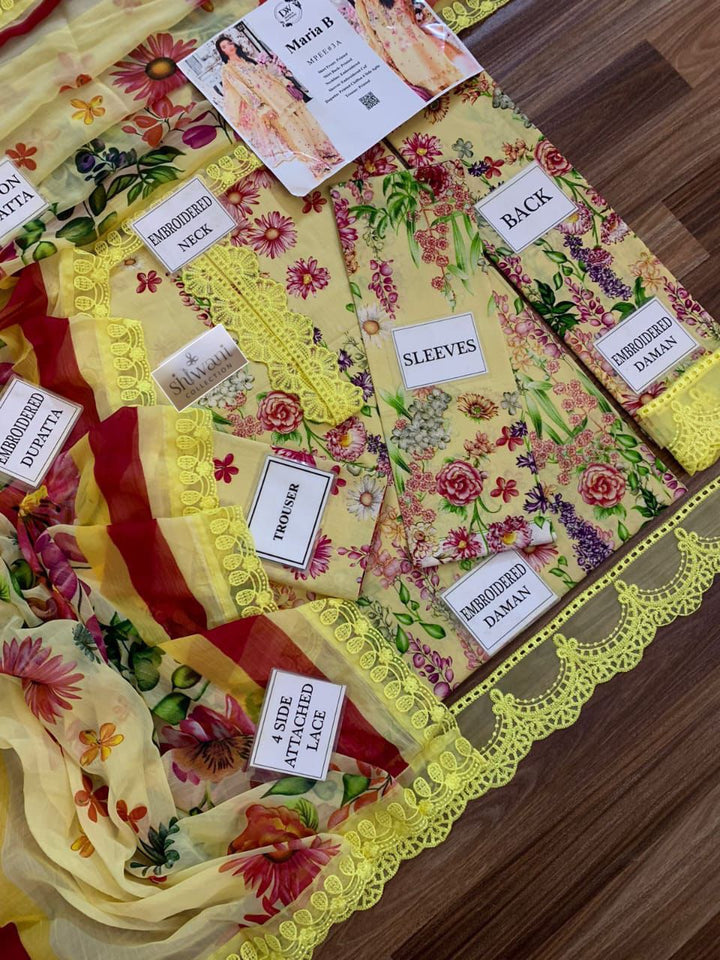 Maria B Lawn Suit-Aarasta