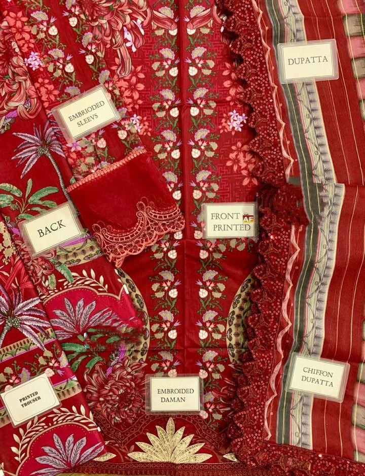 Maria B Lawn Suit-Aarasta