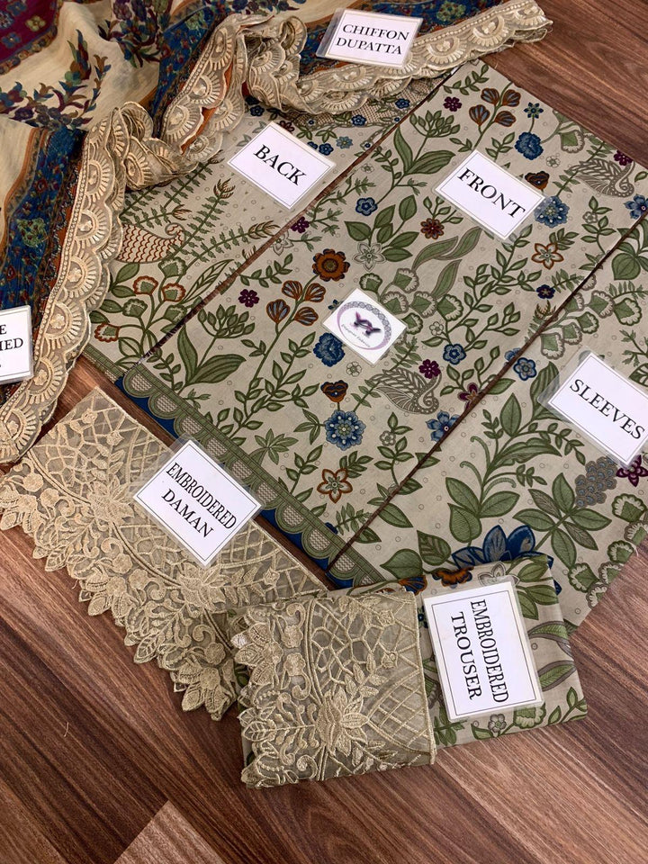 Maria B Lawn Suit-Aarasta