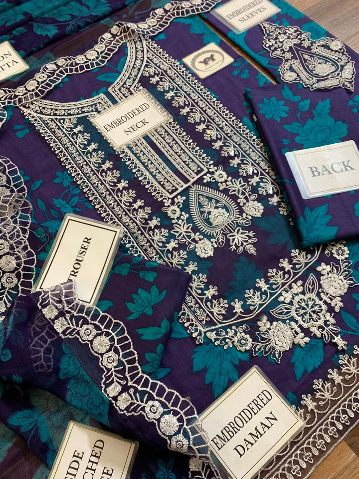 Maria B Lawn Suit-Aarasta