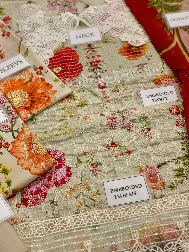 Maria B Lawn Suit-Aarasta