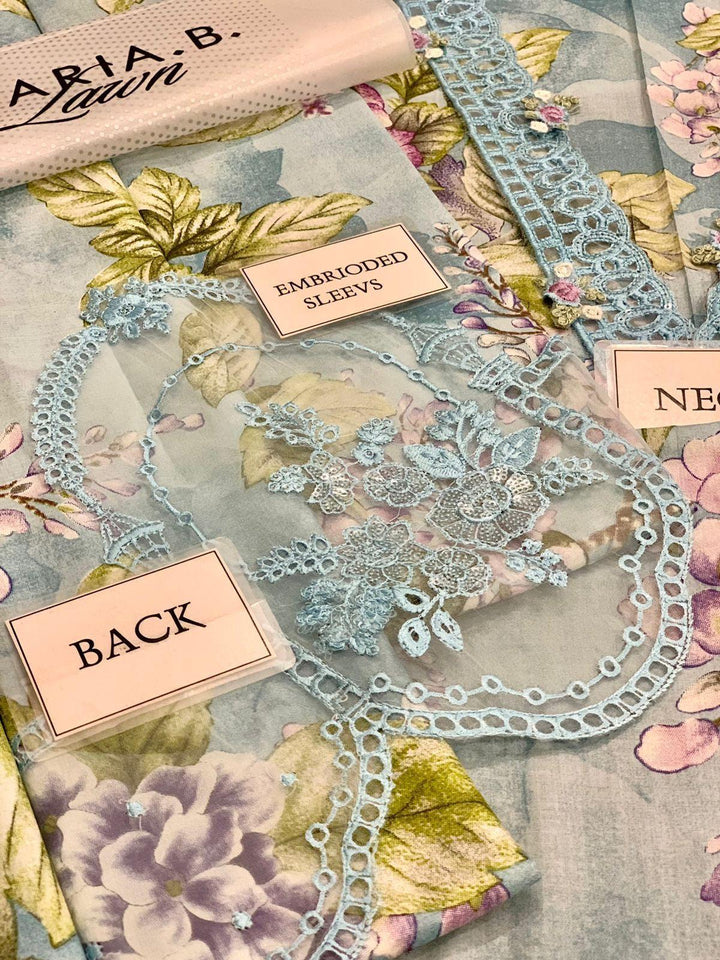 M Print Lawn Suit-Aarasta